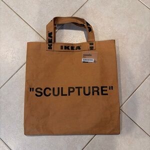 IKEA x Virgil Abloh Tan “Sculpture” Tote Bag